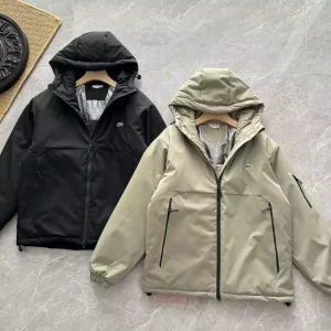 Chaqueta acolchada Lacoste beige talla M (ENVÍO 72 HORAS)