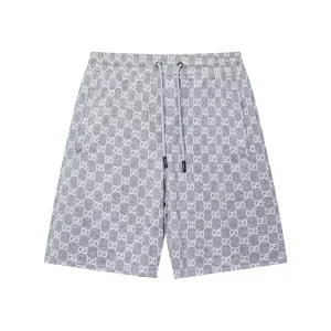 Pantalón corto Gucci gris "Small Monogram"
