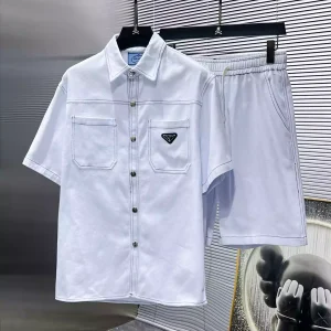 Conjunto corto Prada blanco
