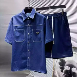 Conjunto corto Prada azul oscuro G5