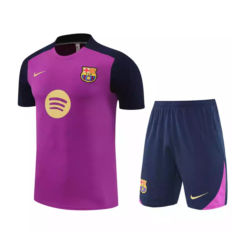 conjunto Nike Barcelona manga corta morada