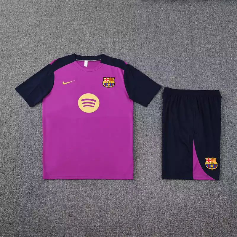 conjunto Nike Barcelona manga corta morada - Imagen 4