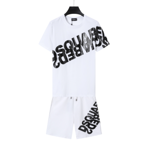 conjunto corto DSQ Blanco y Negro