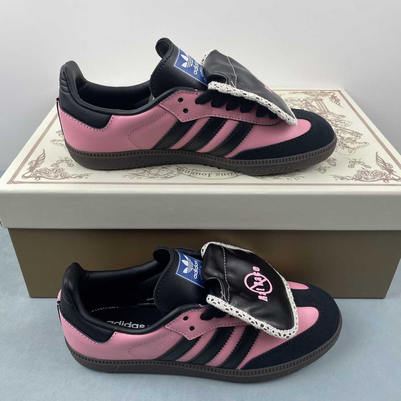 Adidas Samba Rosinegra lengüeta larga