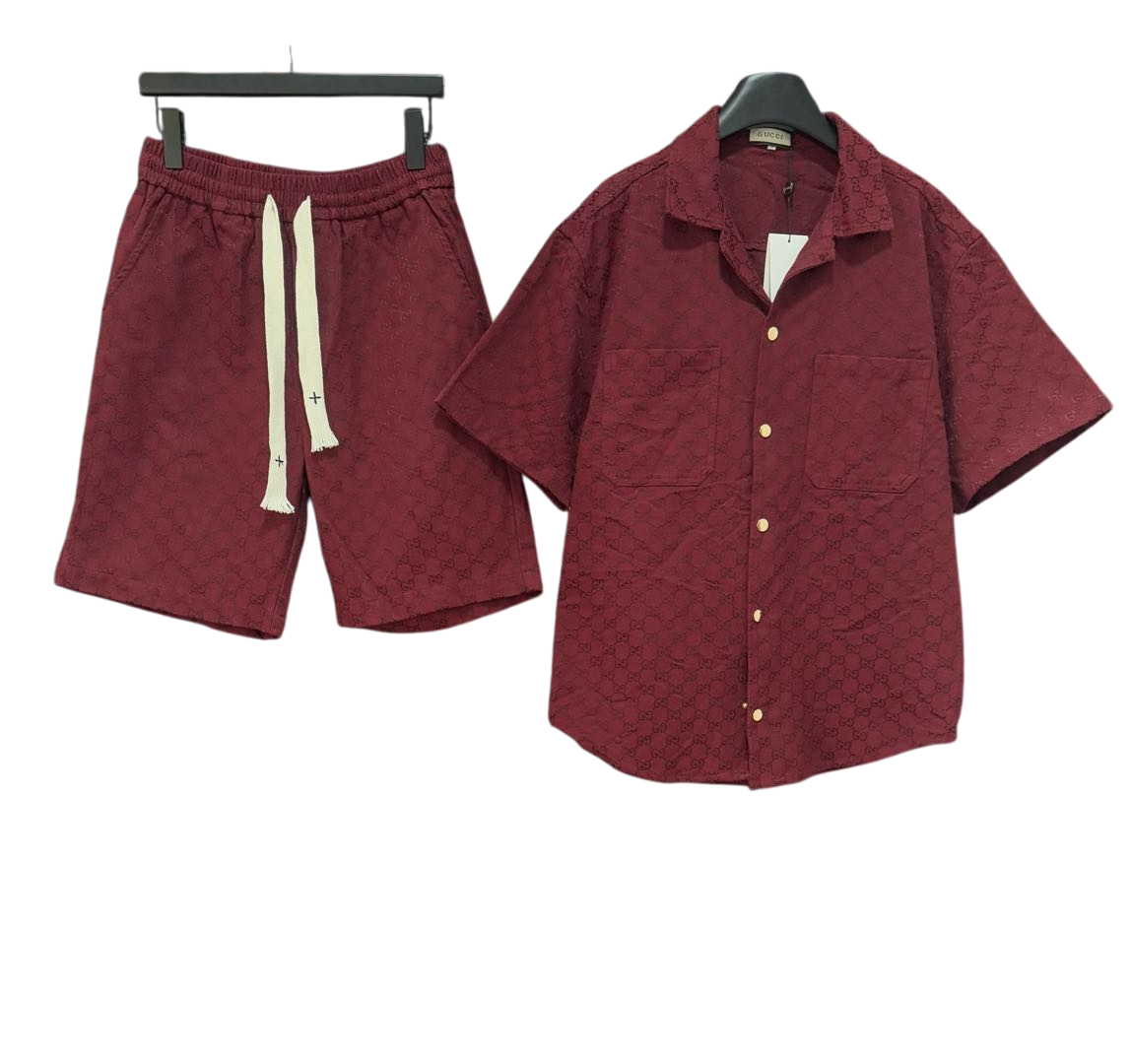 Conjunto corto Gucci rojo GG G5