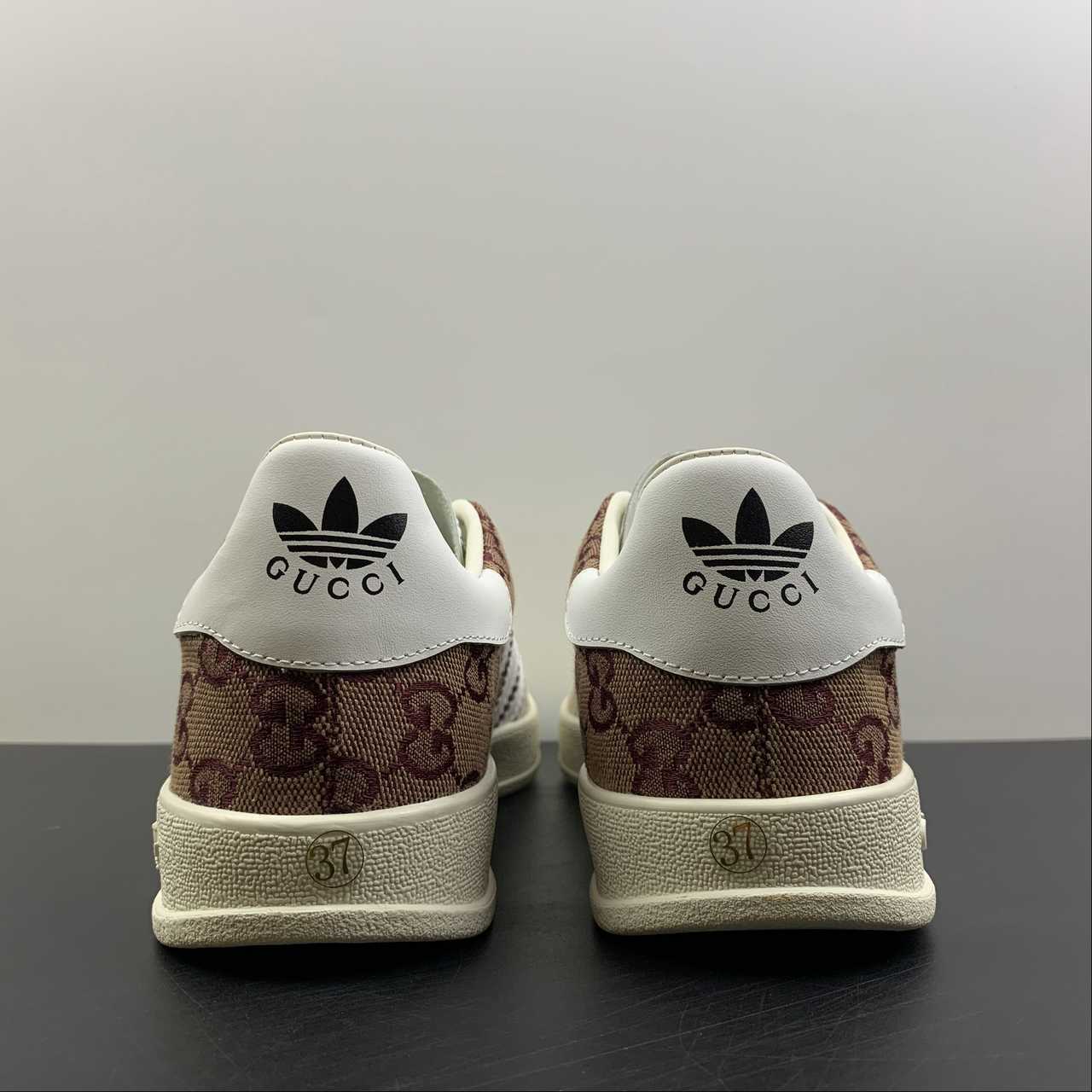 Adidas X Gucci Gazelle Bicolor beige - Imagen 3