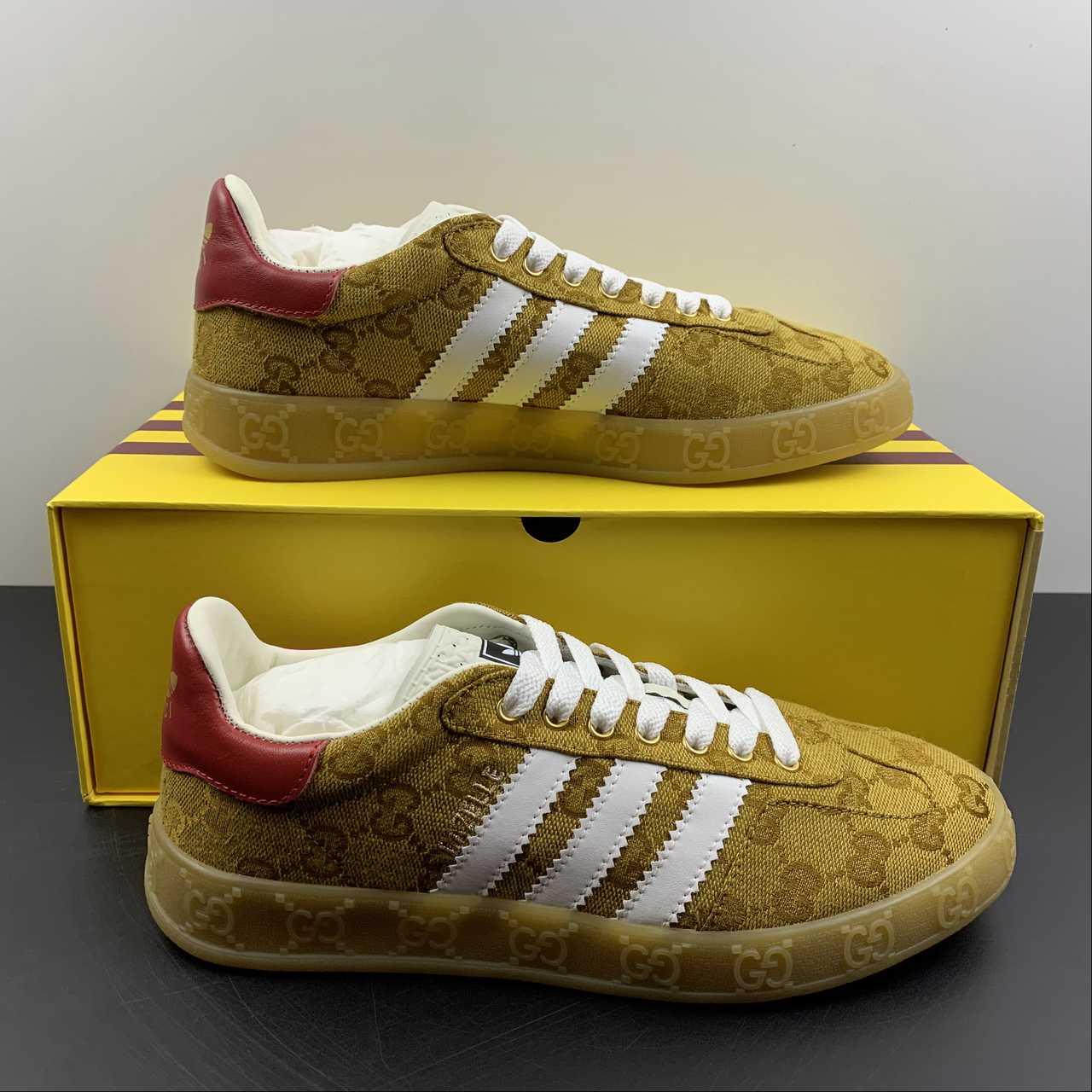 Adidas X Gucci Gazelle Mostaza gold