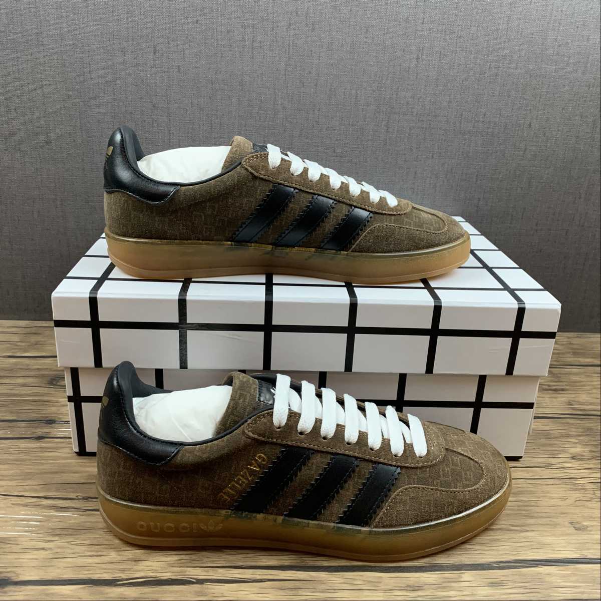 Adidas X Gucci Gazelle Brown