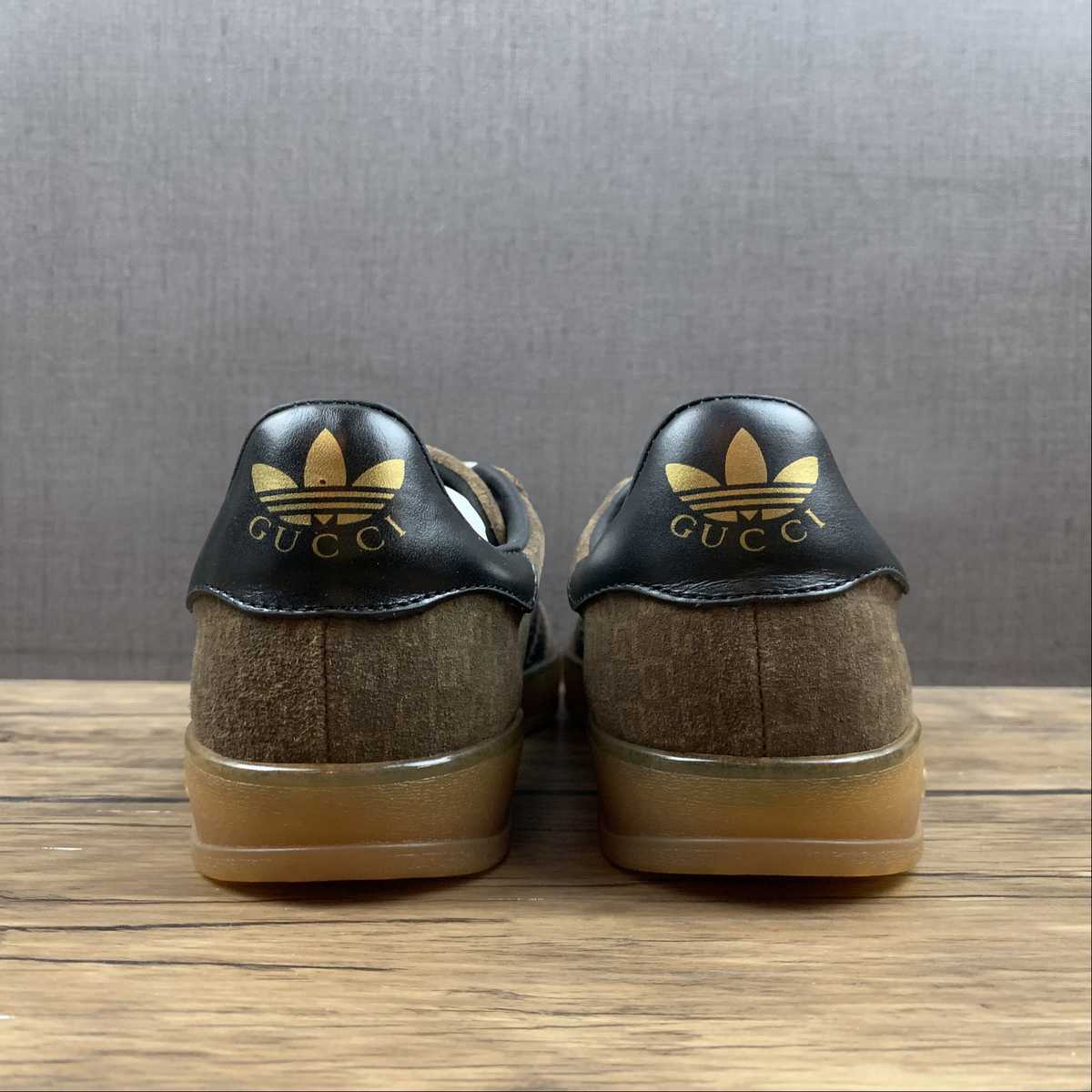 Adidas X Gucci Gazelle Brown - Imagen 3