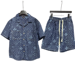 Conjunto corto Gucci azul marino GG G5