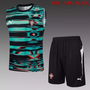 Conjunto corto tirante Portugal verde/negro