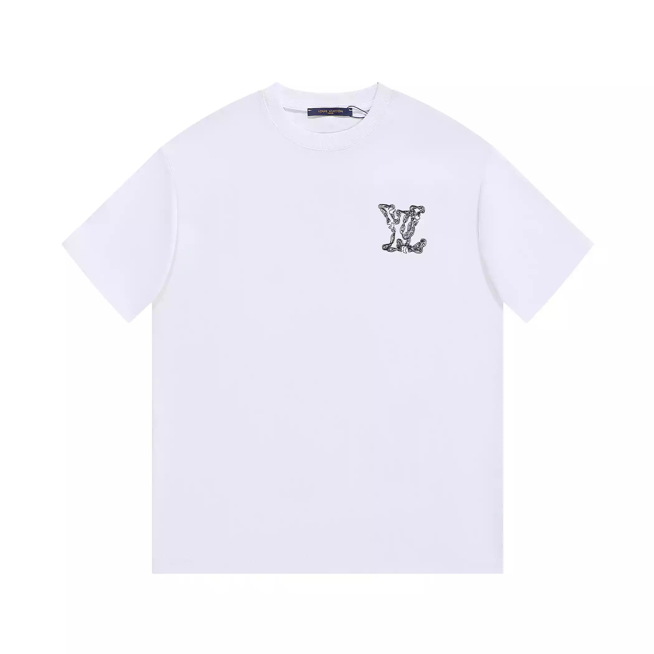 Camiseta Louis Vuitton blanca logo Cadena