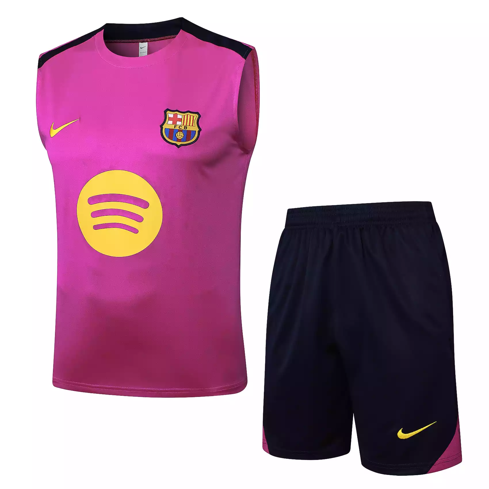 conjunto Nike corto morado del Barcelona
