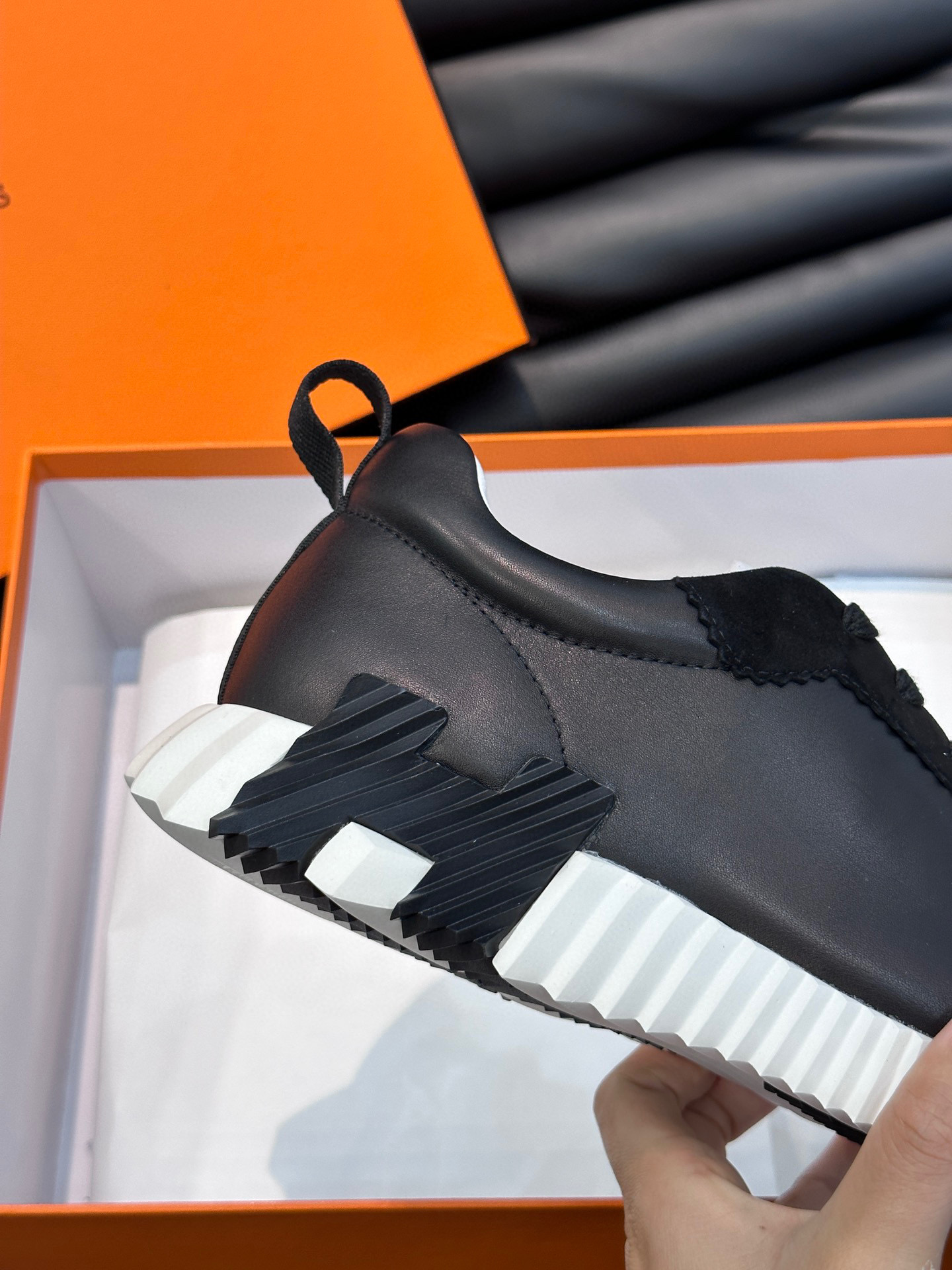 Deportivas HERMES Bouncing N.3 NEGRAS - Imagen 4