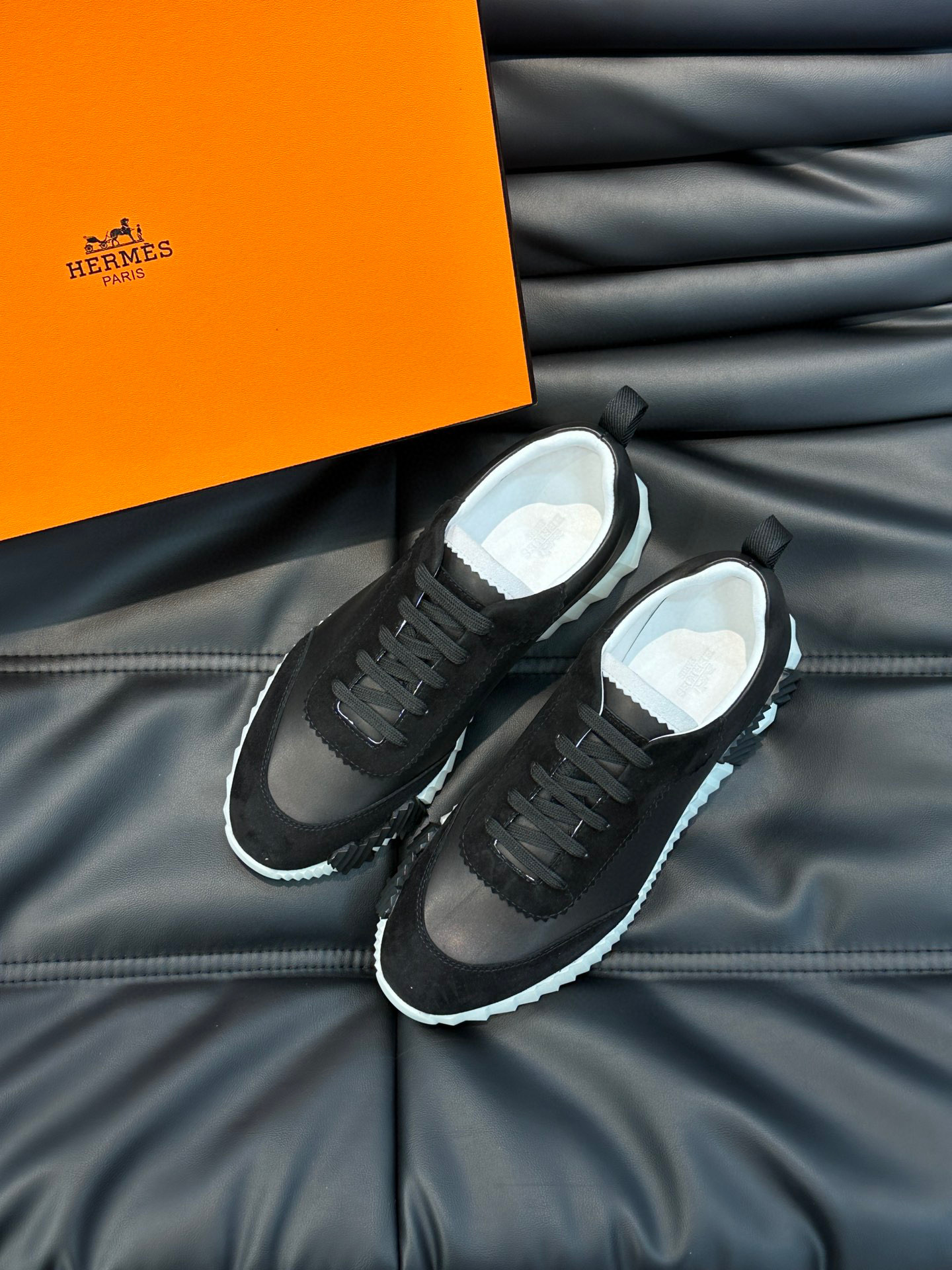 Deportivas HERMES Bouncing N.3 NEGRAS - Imagen 2