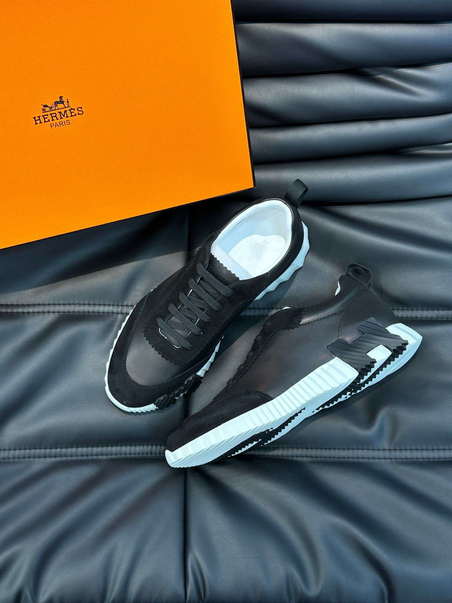 Deportivas HERMES Bouncing N.3 NEGRAS - Imagen 5