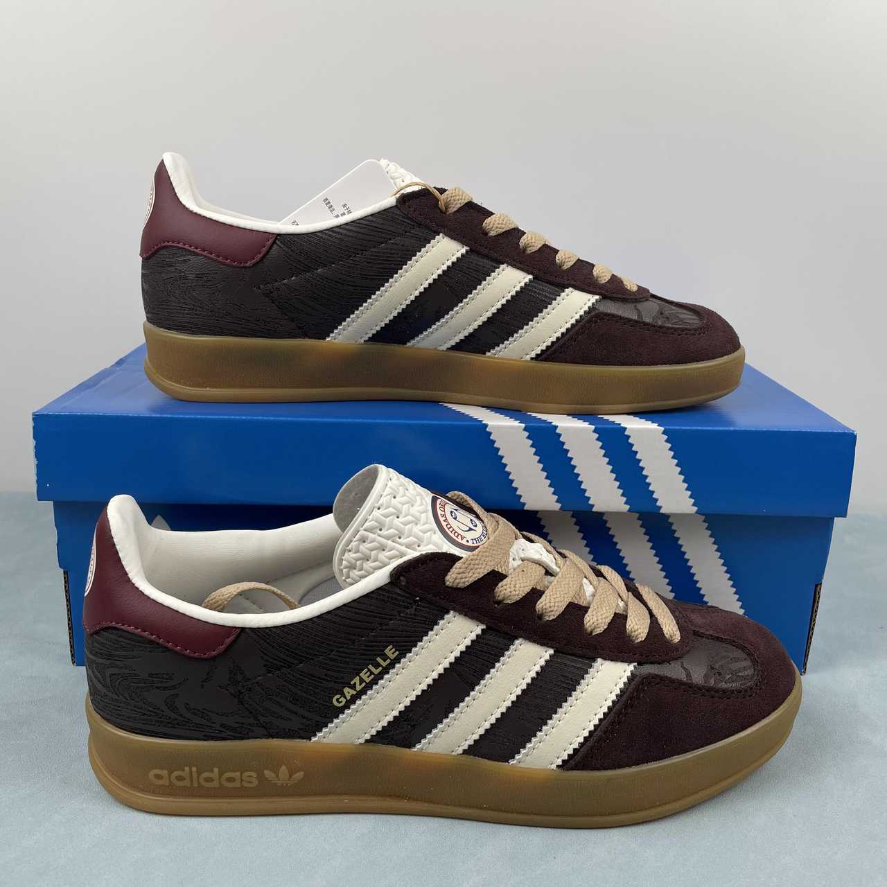 Adidas Gazelle Bicolor (negro/granate)