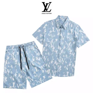 Conjunto corto Louis Vuitton Azul Claro