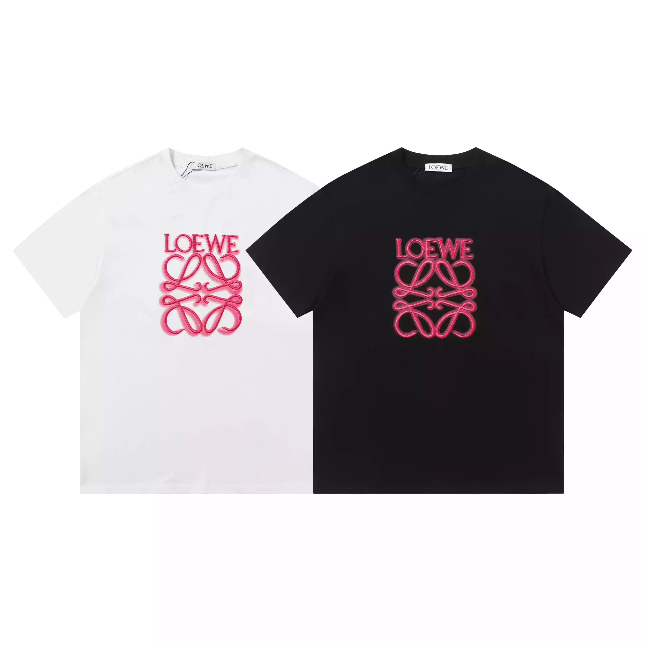 Camiseta Loewe logo rosa