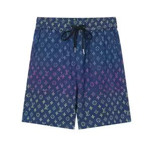 Pantalón corto Louis Vuitton Monogram azul