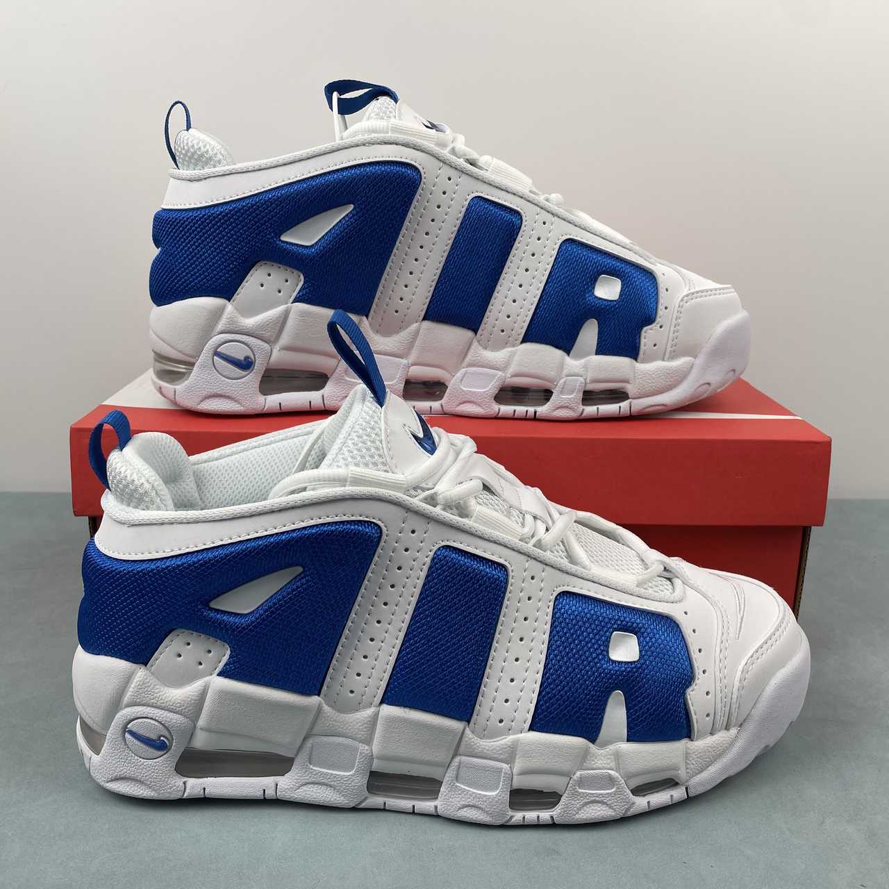 Nike Air More Uptempo Low White/Blue