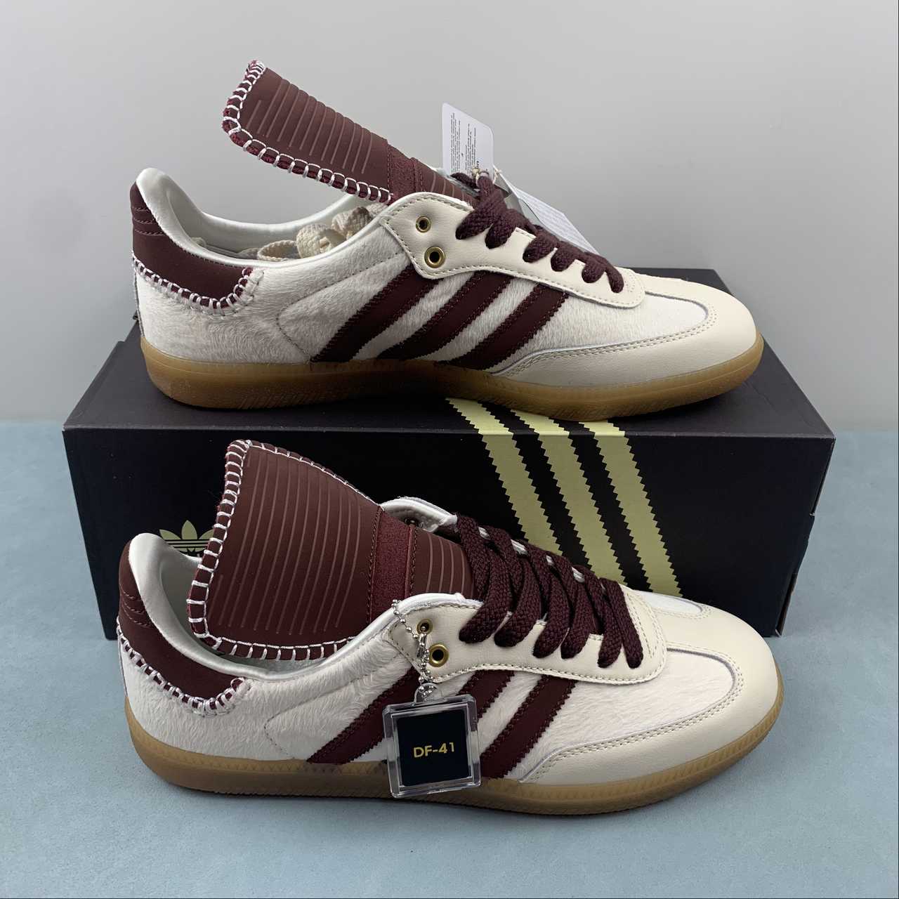 Adidas Samba lengüeta larga granate