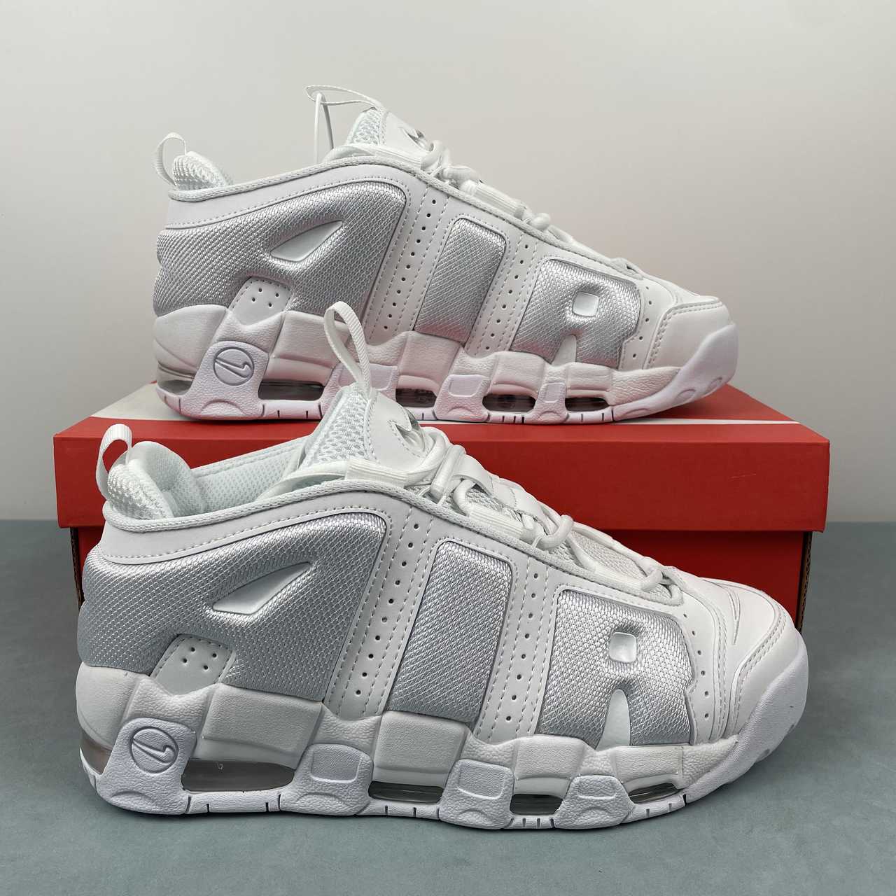 Nike Air More Uptempo Low White/Grey