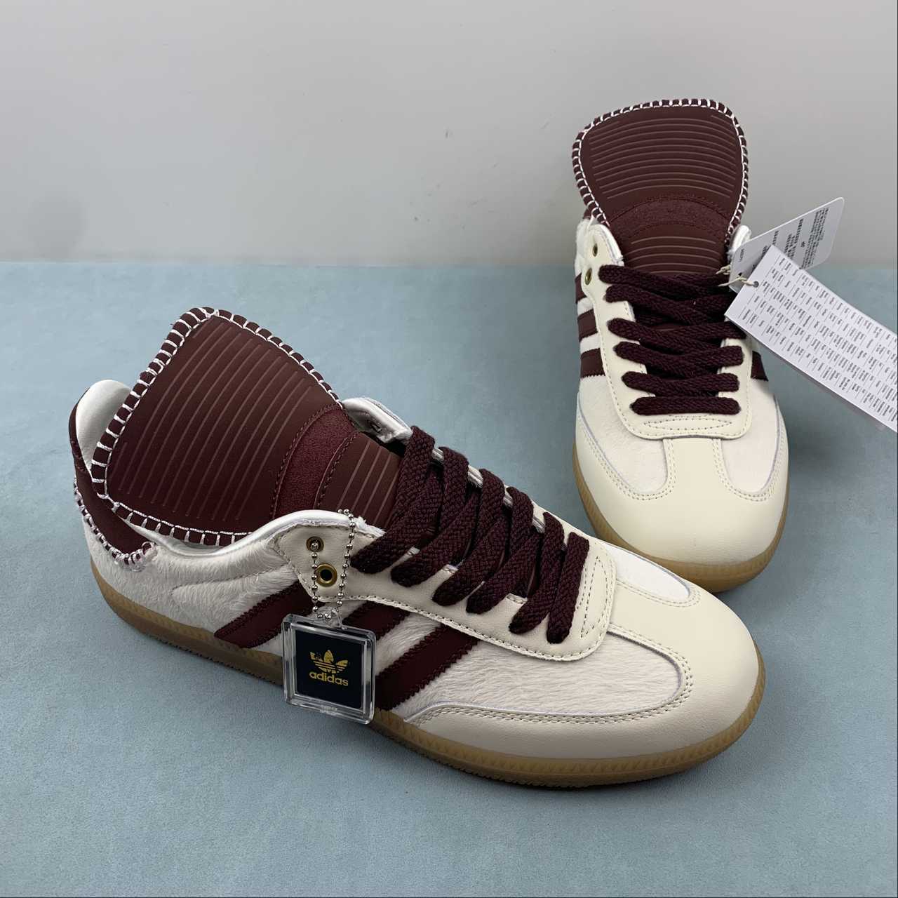 Adidas Samba lengüeta larga granate - Imagen 4