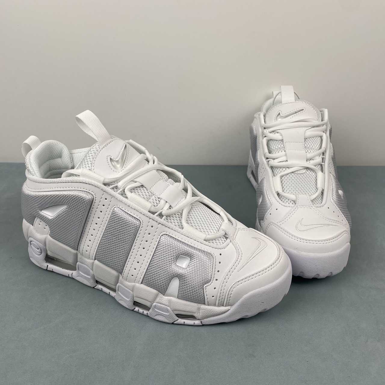 Nike Air More Uptempo Low White/Grey - Imagen 4