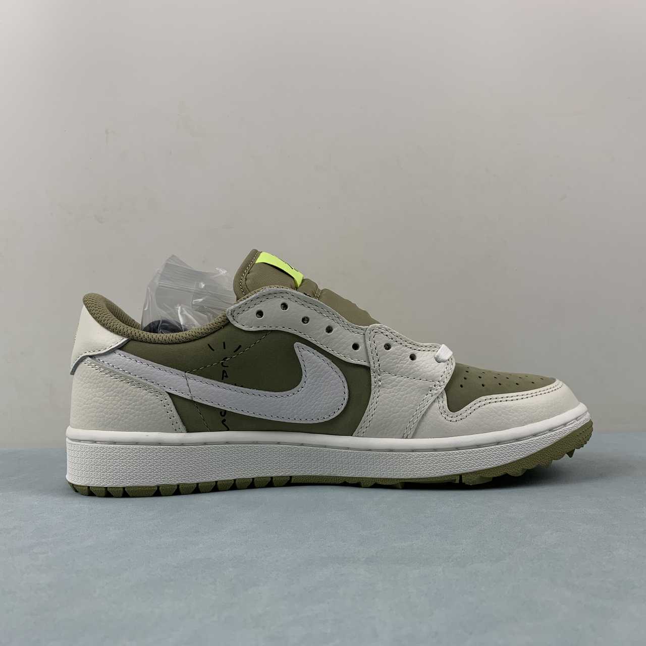 Air Jordan 1 Retro Low x Travis Scott / Medium Olive - Imagen 5
