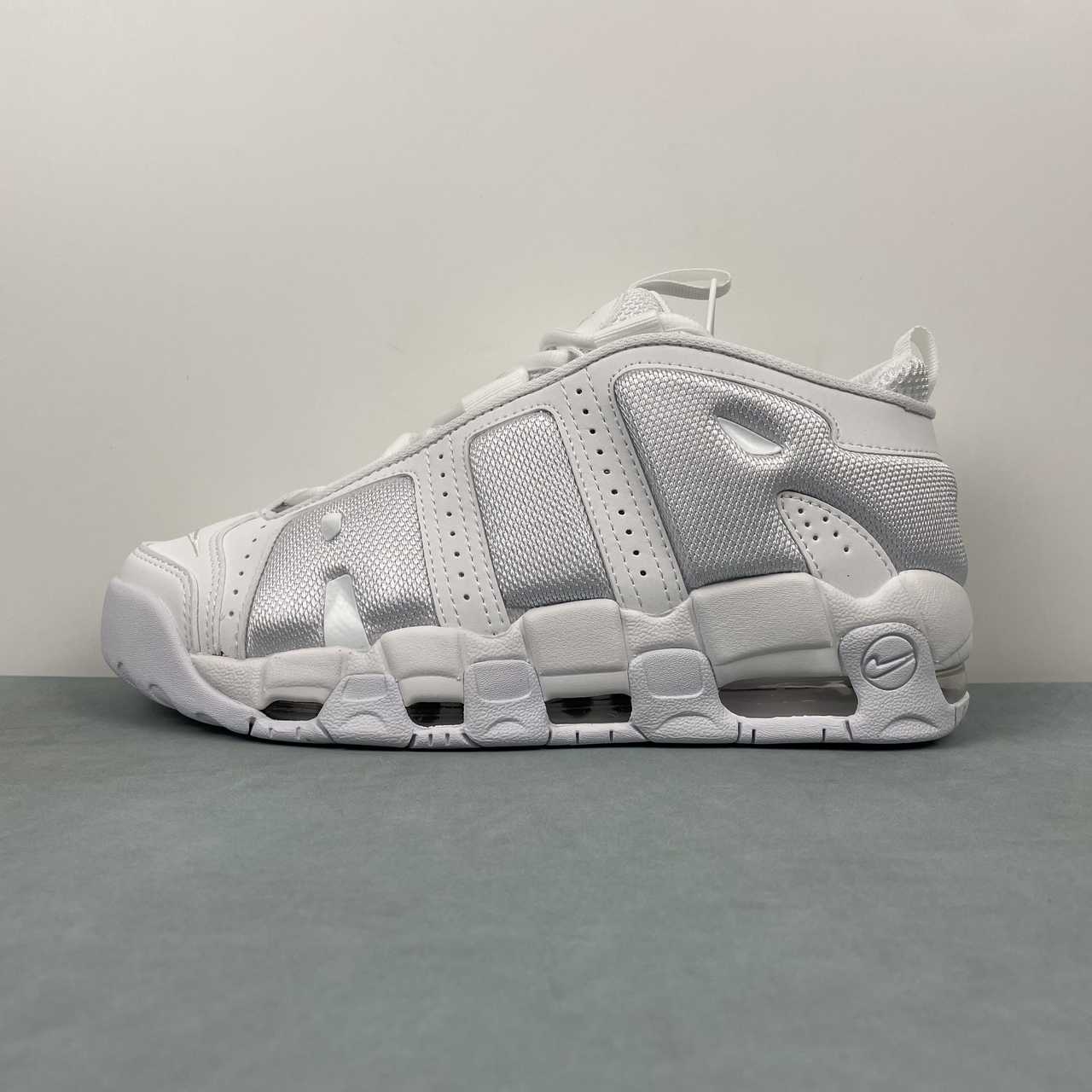 Nike Air More Uptempo Low White/Grey - Imagen 6
