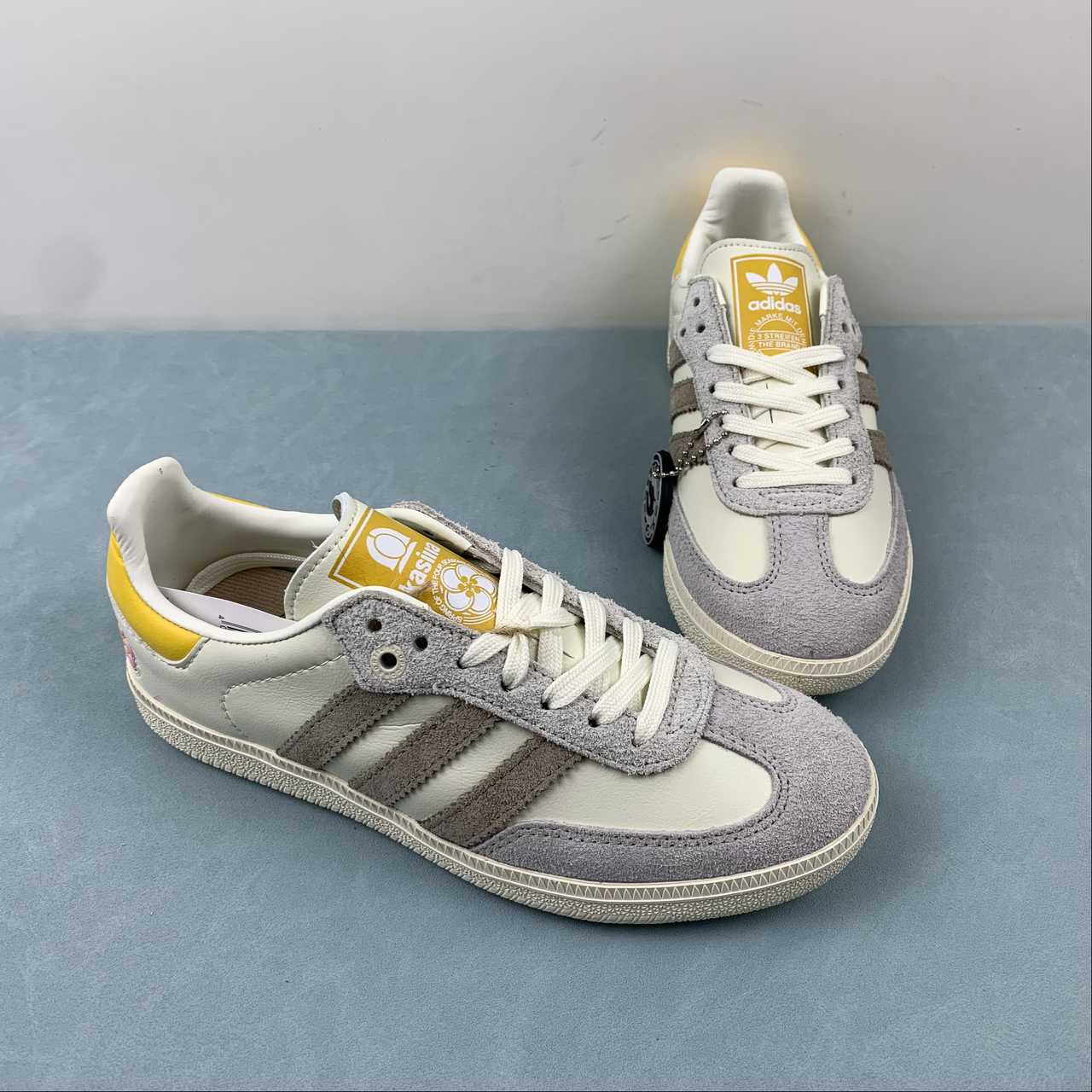 Adidas Samba blanco grisáceo - Imagen 4
