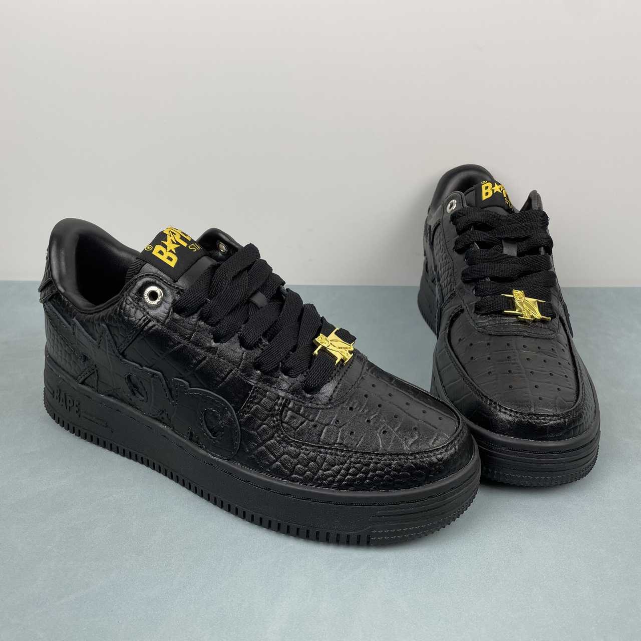 A Bathing Ape Bape Sta Low Black - Imagen 4