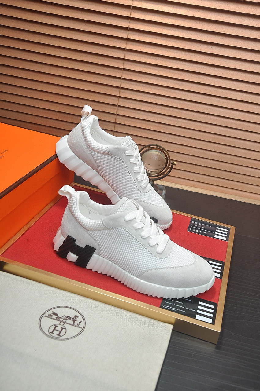 Deportivas HERMES Bouncing N.4 BLANCAS - Imagen 5