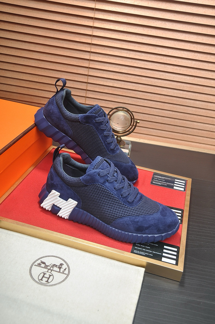 Deportivas HERMES Bouncing AZUL - Imagen 4