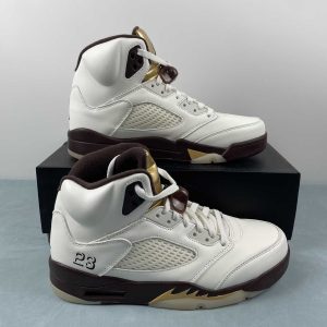 Nike Air Jordan 5 Retro White/gold