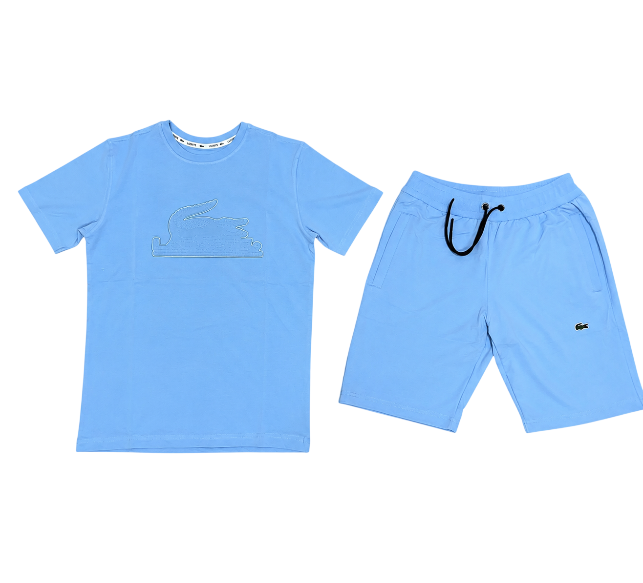 Conjunto corto Lacoste azul (ENVÍO 72HORAS)