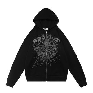 Sudadera cremallera SP5DER negro