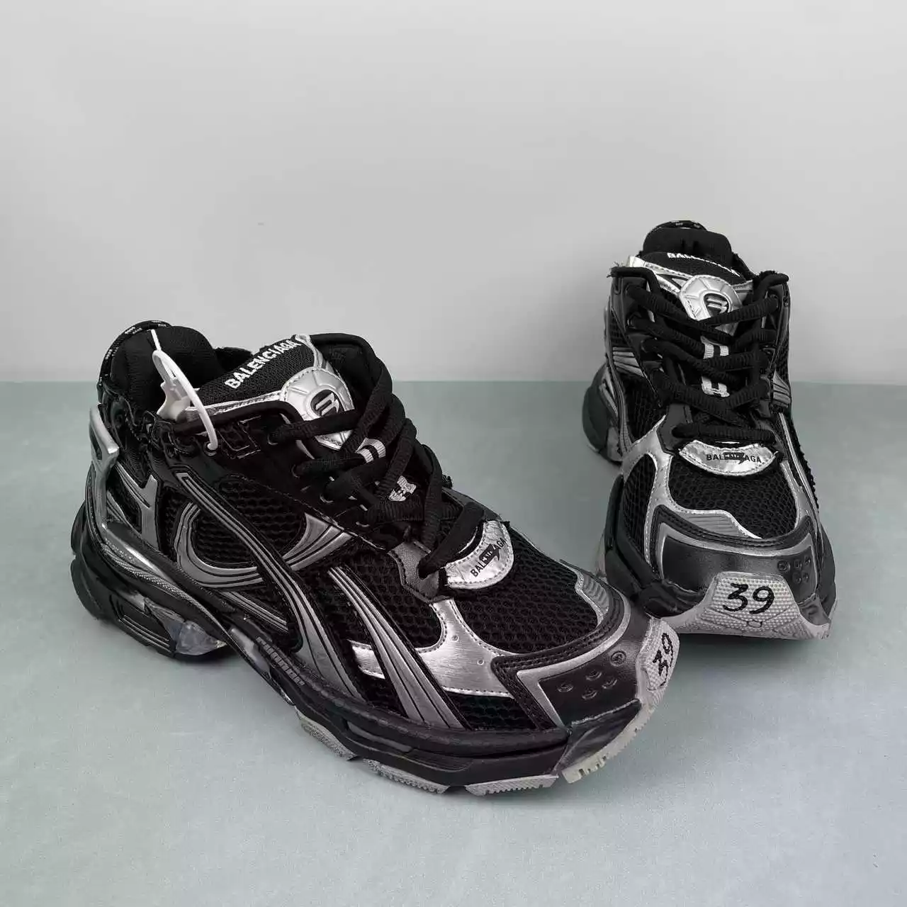 Balenciaga Runner Metallic Silver - Imagen 2