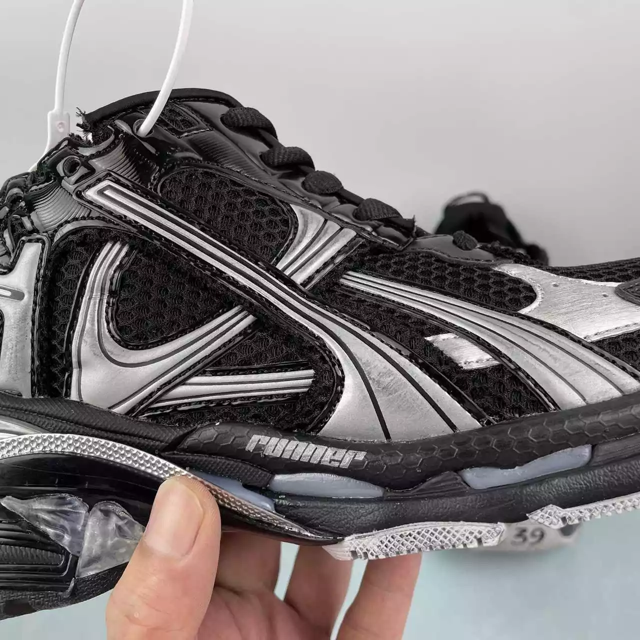 Balenciaga Runner Metallic Silver - Imagen 5