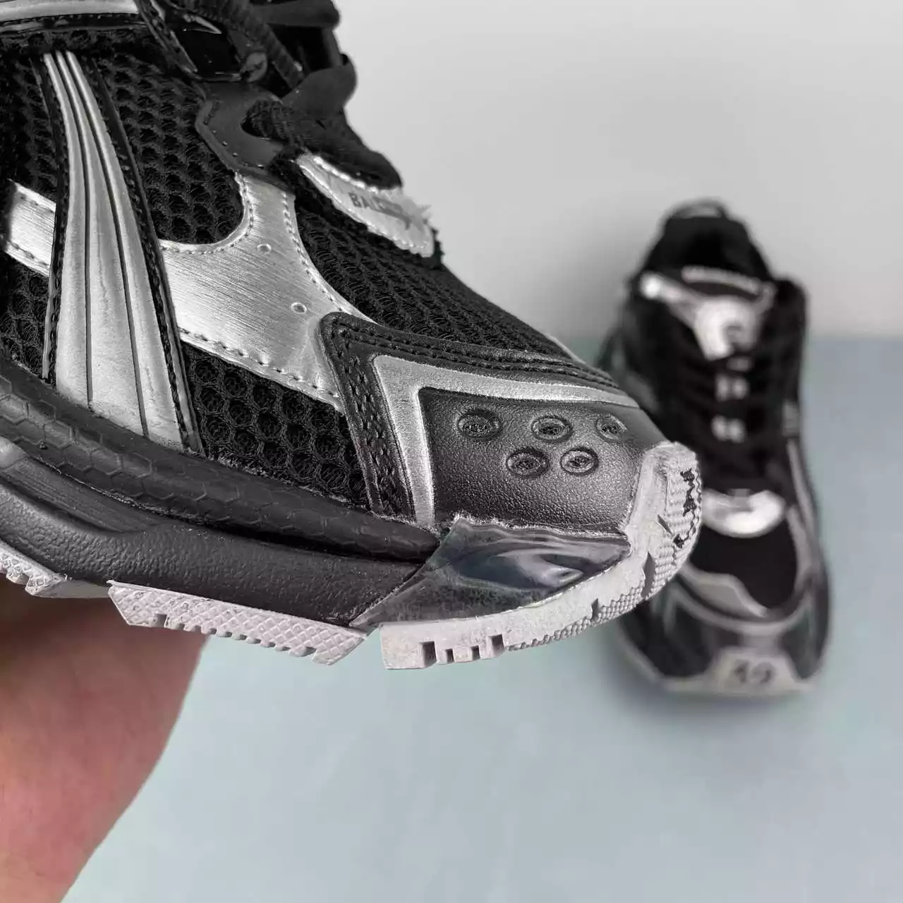 Balenciaga Runner Metallic Silver - Imagen 6