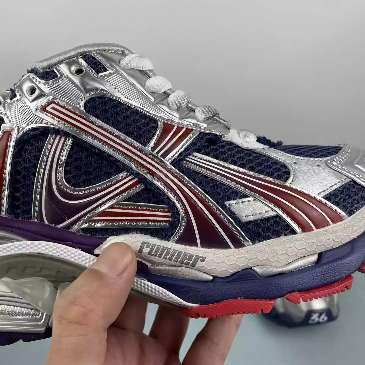Balenciaga Runner Titanium Grey - Imagen 5