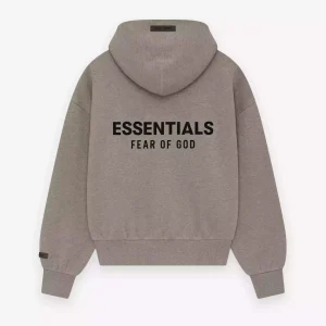 Sudadera con capucha Fear of God Essentials gris
