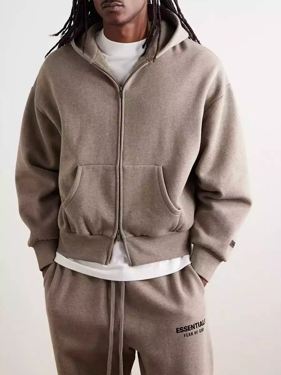 Sudadera con capucha Fear of God Essentials gris - Imagen 5