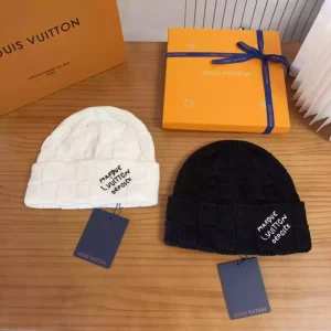 Gorro Louis Vuitton blanco/negro
