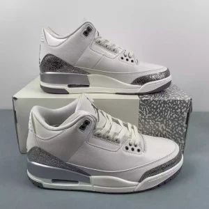 Air Jordan 3 Retro plateado cromado