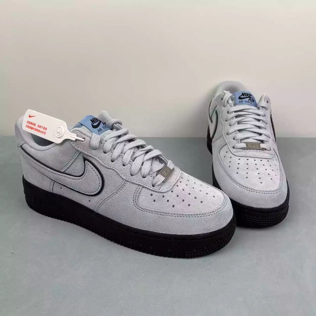 Nike Air Force 1 Low Light Smoke Grey Suede - Imagen 2