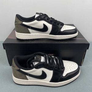 Nike Air Jordan 1 Low Palomino Marrón Negro y Blanco