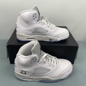 Nike Air Jordan 5 metallic silver