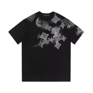 Camiseta Louis Vuitton estrellas negra talla M (ENVÍO 72 HORAS)